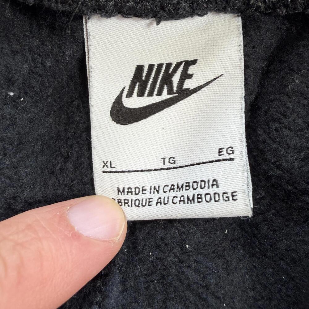 Nike Mens Black Cargo Sweatpants XL Joggers Streetwear Athleisure Pants Swoosh - Picture 5 of 9